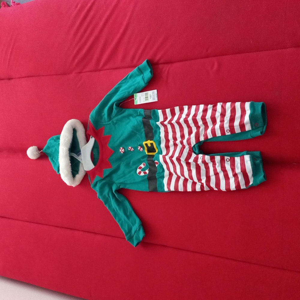 6-9 mo Boys Christmas Romper